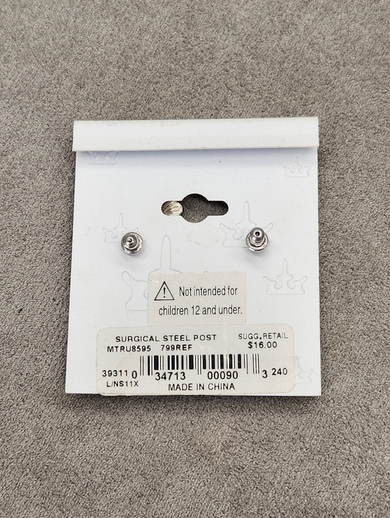 Trifari Earrings Brown Bronze Teardrop New - Picture 5 of 5